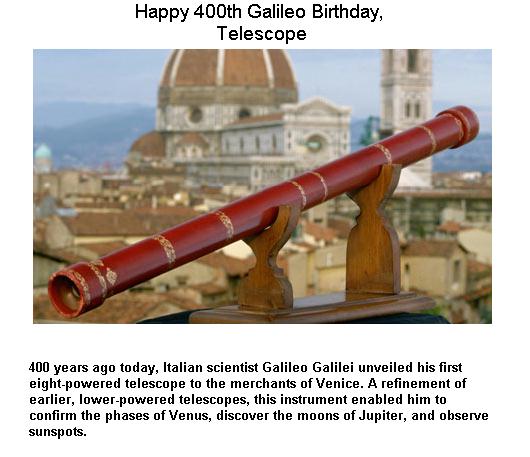Fig 7 Galileo's 400th Birthday