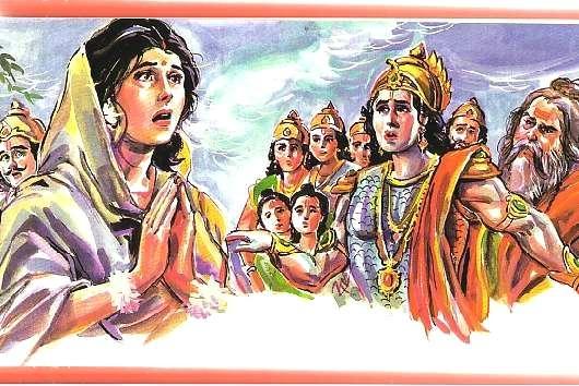 Scene -6 Seetha left by Rama with Twins