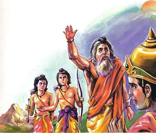 Scene -6 Valmiki with Rama & Twins