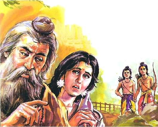 Scene -6 Valmiki with Seetha & Twins