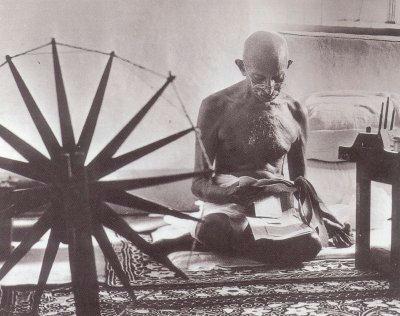 Gandhi with Ratinam