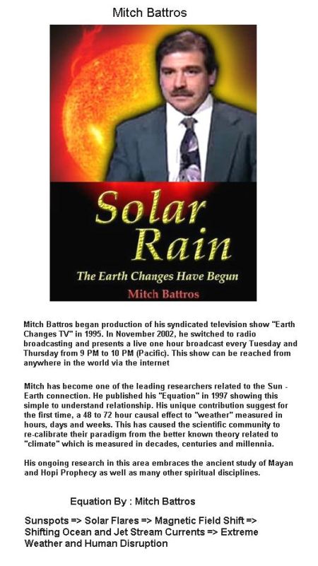 Fig 3 The Equation for Sunspots & Extreme Weather
