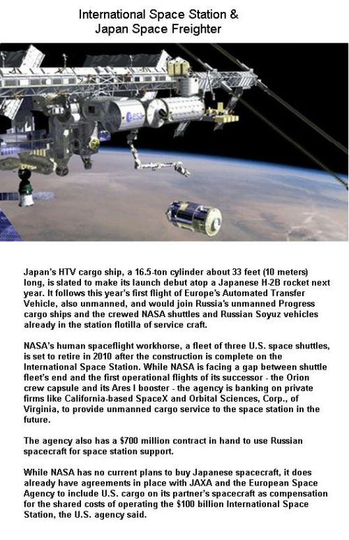 Fig 4 Japan Freighter Near Space Station Fig 4 Japan Freighter Near Space Station
