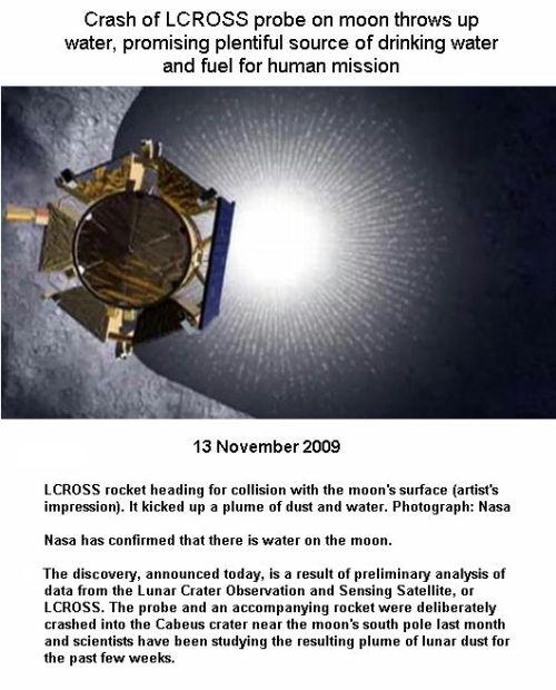 Fig 1B NASA Impact Splashes Water on the Moon