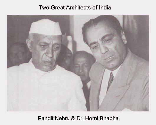 Fig 1G Pandit Nehru & Dr Bhabha