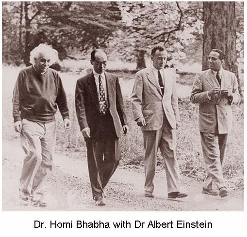 Fig 2 Dr Bhabha with Dr Einstein