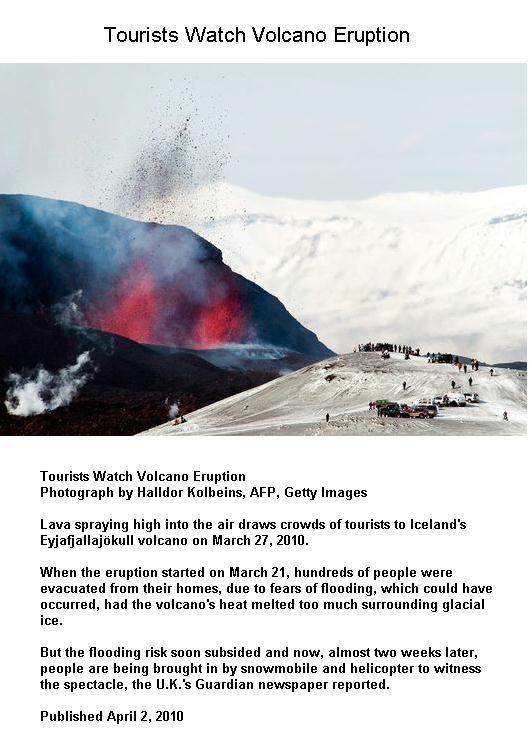Fig 1 Tourists Watch Eruption