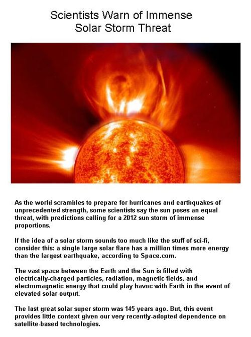 Fig 1B Solar Storm Threat