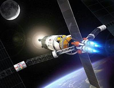 First Image Plasma Rocket to Moon
