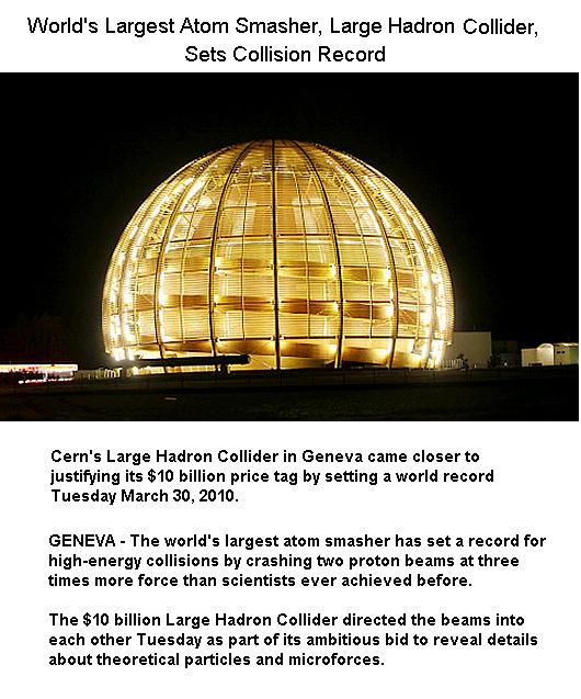 Fig 1A CERN Sets Up Collision Record