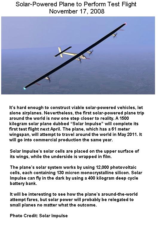 Fig 1C Test Flight of Solar-powered Plane