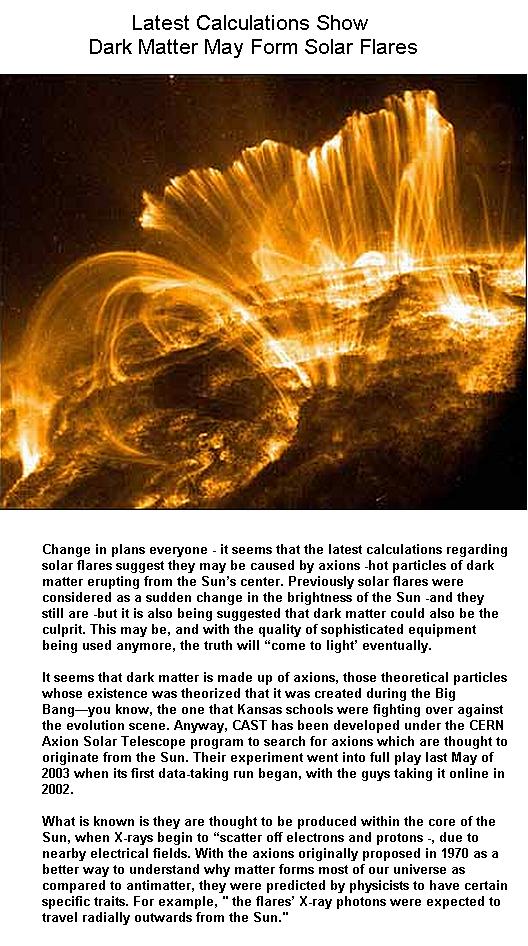 Fig 1B Dark Matter May Form Solar Flares