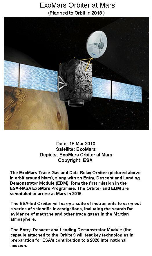 Fig 1G NASA & ESA Joint Exo Mars Spacecraft