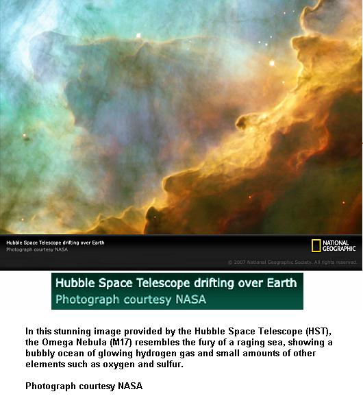 Fig 1 Omega Nebula By Hubble