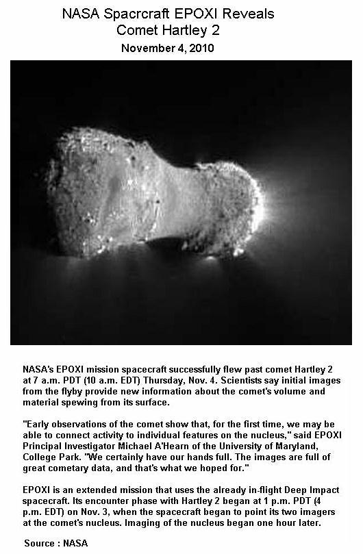 Fig 1 EPOXI Comet Flyby
