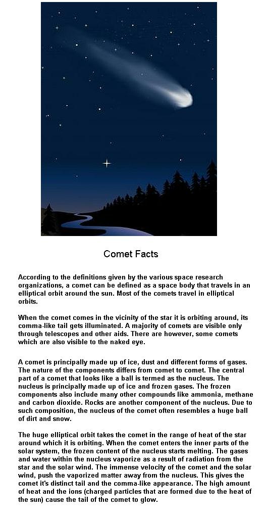 Fig 1B Comet Facts