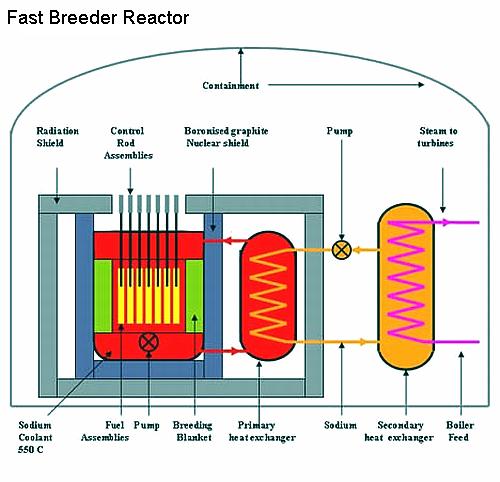 Fig 1A Fast Breeder Reactor Schematic