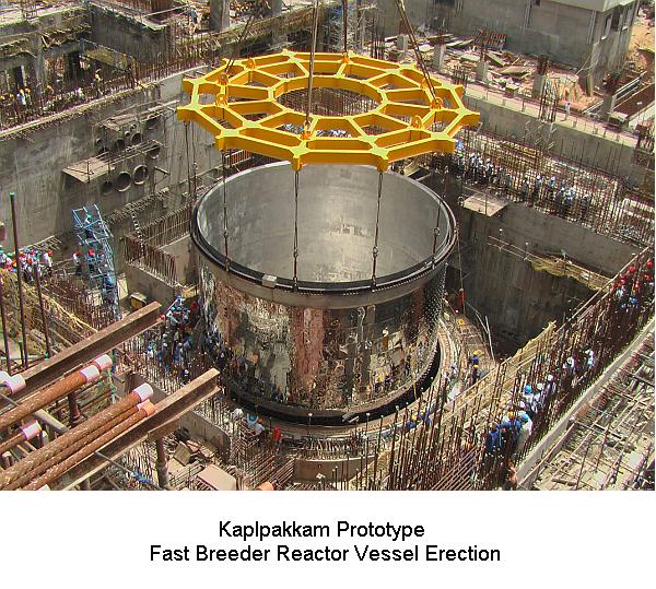 Fig 4 FBR Reactor Vessel Erection