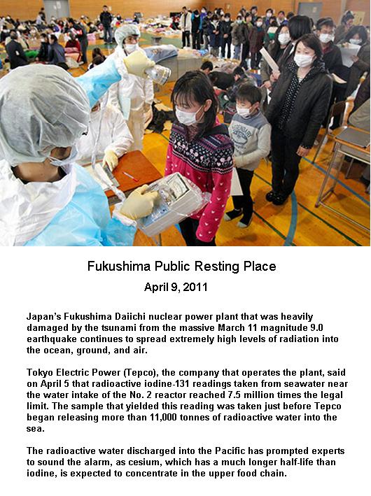 Fig 1 Fukushima Radiation Warning