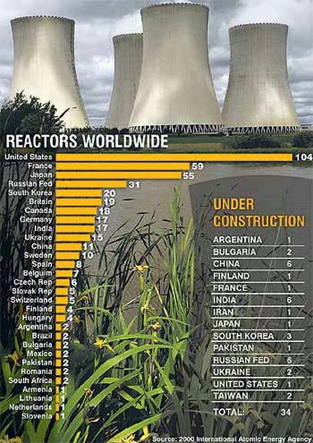 Fig 5 Reactor Staus in 2000