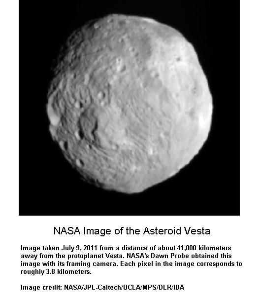 Fig 1D NASA image of Vesta