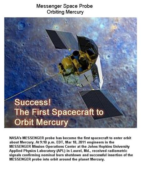 Fig 1 First Orbiter to Mercury