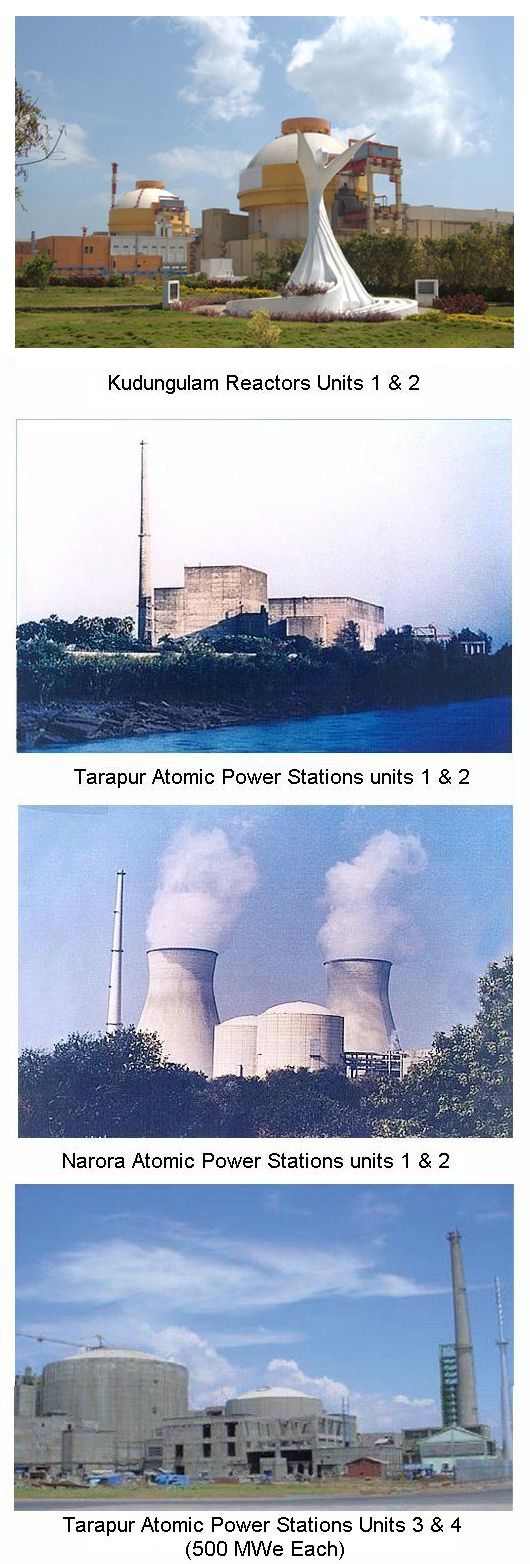 Indian Nuclear Power Reactors