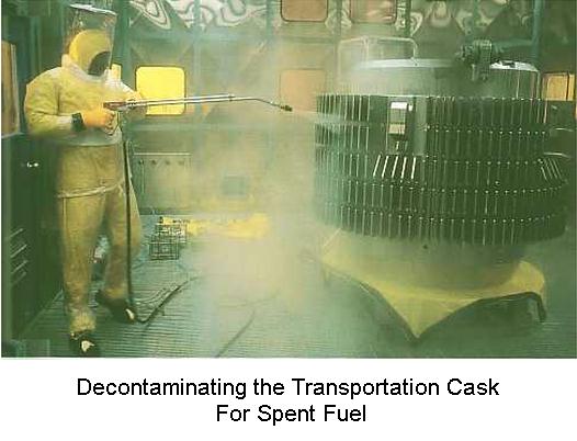Decontaminating the Cask