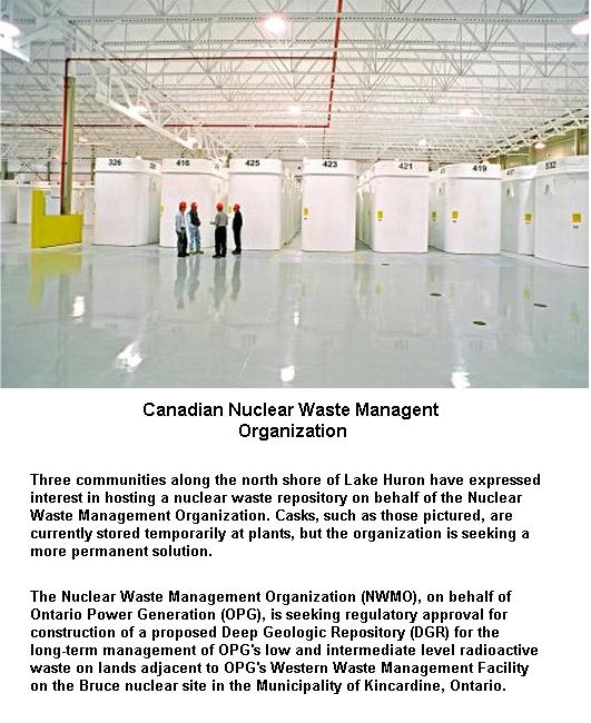 Fig 4 Canadian nuclear wastes setup