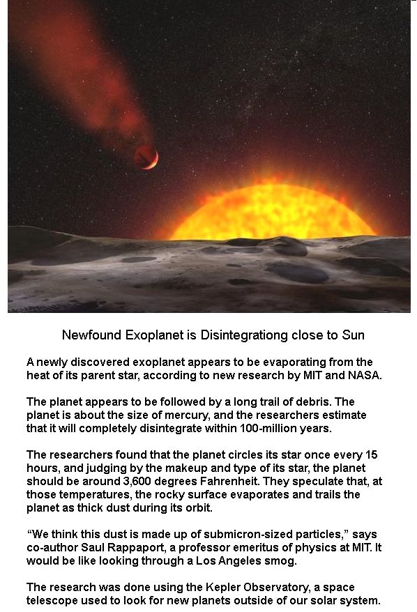EXOPLANET TURNING TO DUST -1
