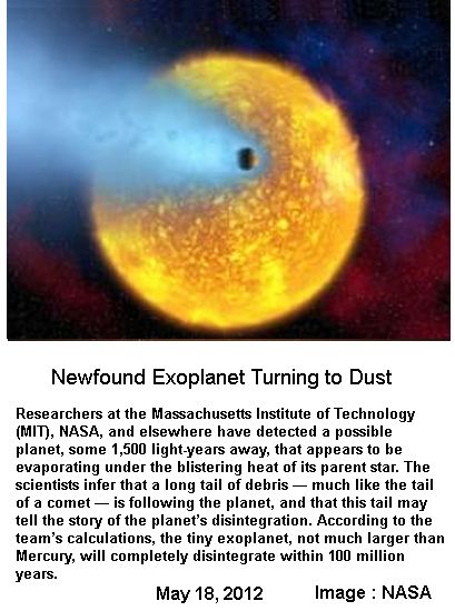EXOPLANET TURNING TO DUST
