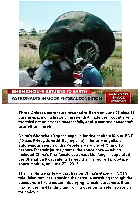 Space Capsule Landed on Earth