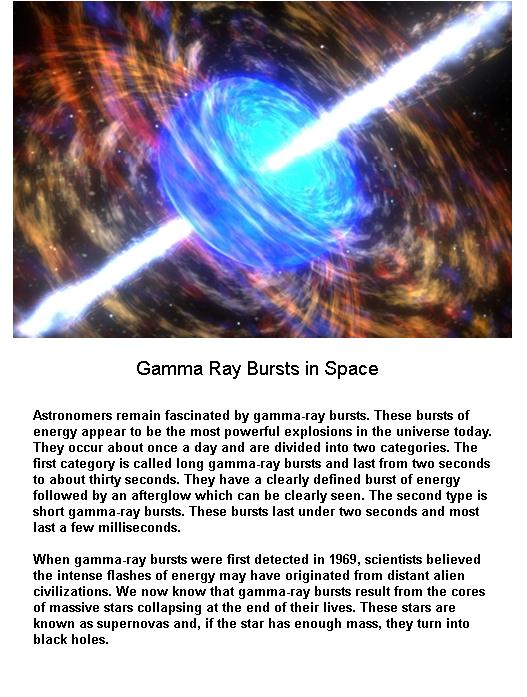 Gammy Ray bursts
