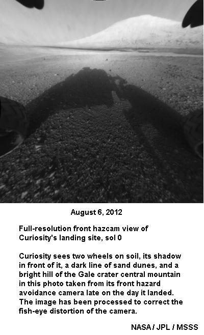 First Curiosity Image