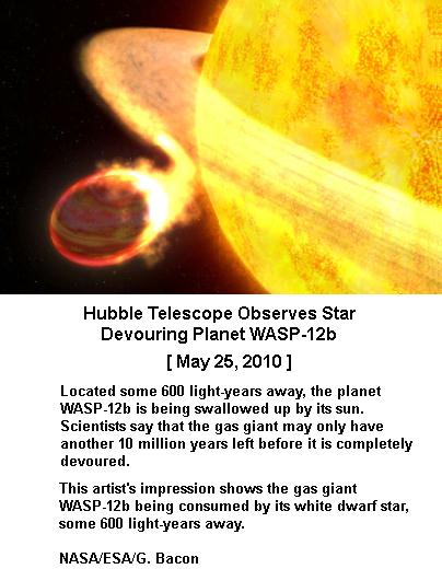 WASP -12B is swallowed by its Star