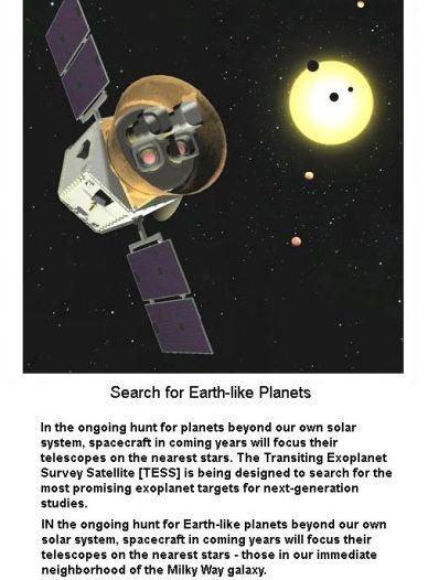 Hunt for Earth like planets