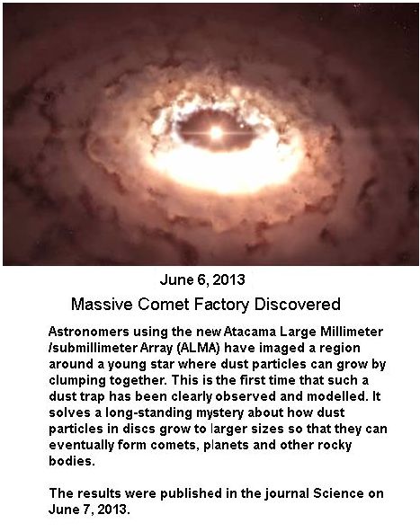Comet factory discovered -1