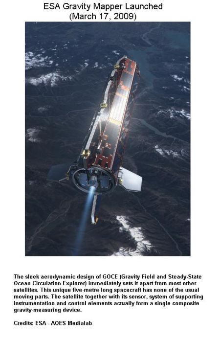 Fig 1 Gravity Mapper GOCE Launch
