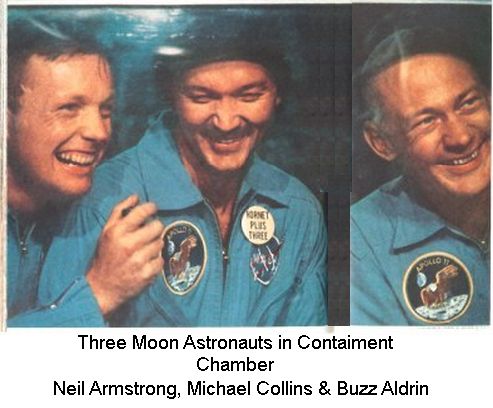 Three Astronauts in Chamber