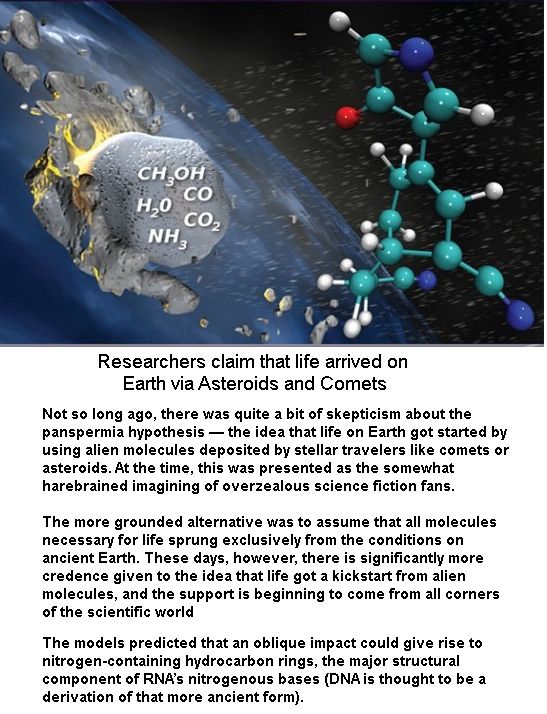 Life from Asteroids & Comets