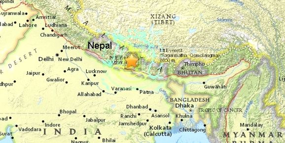 Location of Earthquake