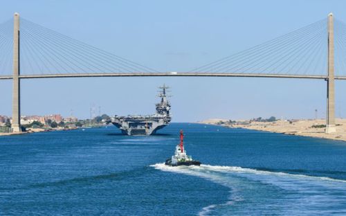 Bridge on Suez canal