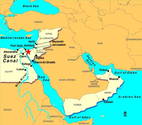 Location in Egypt