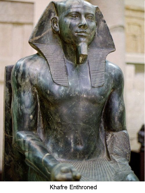 Khafre enthroned